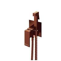 Гигиенический душ со смесителем встраиваемый Knotlor FHS02C1RB, бронза