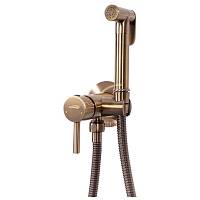 Смеситель встраиваемый с гигиеническим душем Hansberge H3099BR, бронза