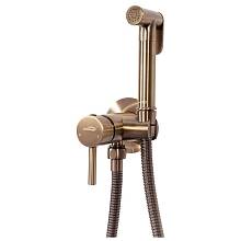 Смеситель встраиваемый с гигиеническим душем Hansberge H3099BR, бронза