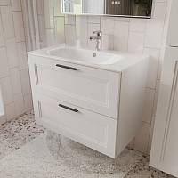 Тумба с раковиной подвесная (80см) Terminus Classik CLA10802900301O, белый