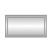 Зеркало с подсветкой LED Fixsen FX-2090F прямоугольное 90х70 см, графит