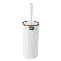 Ершик FIXSEN WHITE BOOM FX-412-5, белый/коричневый