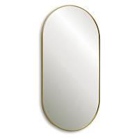 Зеркало Dreja GLOW 50х100 см, алюм. профиль, золото