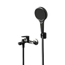 Смеситель для ванны Knotlor KN-82/GM, вороненая сталь