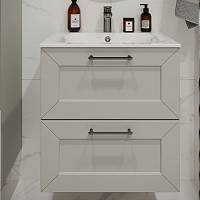 Тумба с раковиной подвесная (60см) Terminus Victoria VIC10602900301O, белый