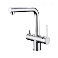 Смеситель для кухни с выдвижным изливом Grocenberg GB4097CR, хром