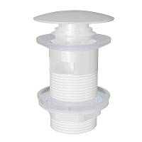 Донный клапан для раковины с переливом Knotlor BM9011WY, белый