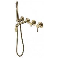 Смеситель для ванны встраиваемый Grocenberg GB5070MG, матовое золото