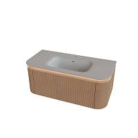 Тумба под раковину подвесная Knotlor ОБЛАКО 99 см, светлый ясень