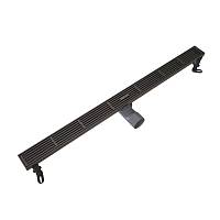 Душевой трап линейный Knotlor SDRW0800LGM, вороненая сталь