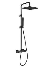 Душевая система с термостатом Webert Pegaso PE980507560METAL, черный