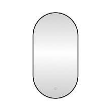 Зеркало с подсветкой LED Fixsen FX-3100B овальное 50х100 см, черное
