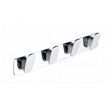 Планка с 4 крючками Grocenberg AC0054CR, хром