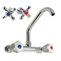 Настенный смеситель для кухни Сантаком 100019с, хром