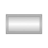 Зеркало с подсветкой LED Fixsen FX-2080F прямоугольное 80х60 см, графит