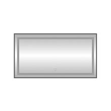Зеркало с подсветкой LED Fixsen FX-2080F прямоугольное 80х60 см, графит