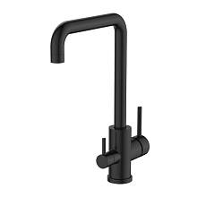 Смеситель для кухни с подключением фильтра Voda Kitchen FW519Black, черный