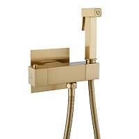 Гигиенический душ с термостатом Rose R965G, золотой сатин