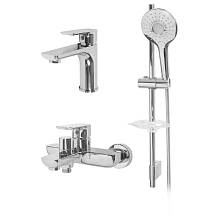 Набор для ванны 3 в 1 Hansberge H7099C, хром