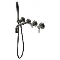 Смеситель для ванны встраиваемый Grocenberg GB5070BG, графит