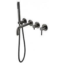 Смеситель для ванны встраиваемый Grocenberg GB5070BG, графит