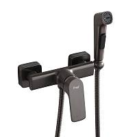 Гигиенический душ со смесителем FRAP F7586-9, оружейная сталь