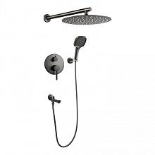 Душевая система встраиваемая FILARETE Roun FL1026BG, графит