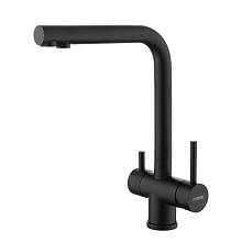 Смеситель для кухни с подключением фильтра воды Fmark FS1362H, черный