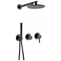 Душевая система встраиваемая (без излива) Grocenberg GB5090BL, черный