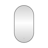 Зеркало с подсветкой LED Fixsen FX-3100F овальное 50х100 см, графит