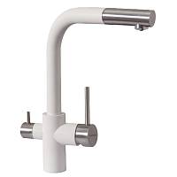 Смеситель для кухни с выдвижным изливом и подключением фильтра Florentina КРИСТАЛЛ 333.32H.2123.201, жасмин