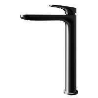 Смеситель для раковины высокий KNOTLOR KN-84/GM, вороненая сталь