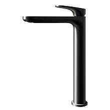 Смеситель для раковины высокий KNOTLOR KN-84/GM, вороненая сталь