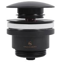 Донный клапан для раковины Grocenberg GB106BL, черный