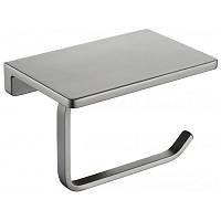 Держатель для туалетной бумаги с полочкой Grocenberg AC0027BG, графит