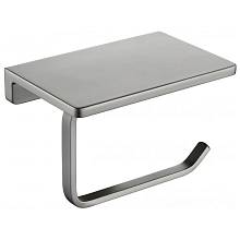 Держатель для туалетной бумаги с полочкой Grocenberg AC0027BG, графит