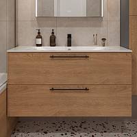 Тумба с раковиной подвесная (100см) Terminus Venta VEN101002300001O, шпон/дуб