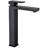 Смеситель для раковины высокий Grocenberg GB3008BL, черный