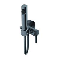 Гигиенический душ со смесителем Haiba HB5518-3, оружейная сталь