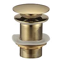 Донный клапан без перелива Savol S-XS002B, золото