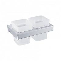 Стакан для ванной комнаты двойной Grocenberg AC0022CR, хром