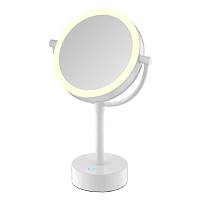 Зеркало косметическое JAVA S-M221W, белый