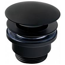 Донный клапан для раковины FILARETE FL75BL, черный