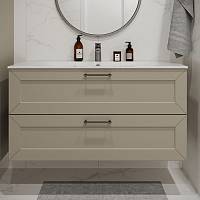 Тумба с раковиной подвесная (120см) Terminus Victoria VIC101202900101O, айвори