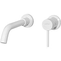 Смеситель для раковины высокий Hansberge H211WW, белый