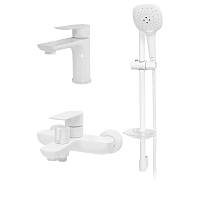 Набор для ванны 3 в 1 Hansberge H7099WW, белый