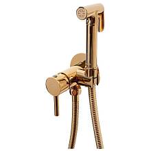Смеситель встраиваемый с гигиеническим душем Hansberge H3099GO, золото