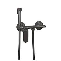 Гигиенический душ со смесителем Knotlor FHS01S0GM, вороненая сталь