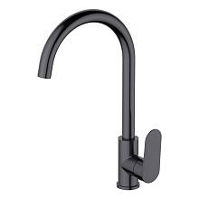 Смеситель для кухни Haiba HB70796-3, оружейная сталь
