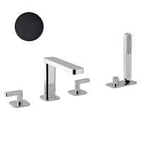 Смеситель на борт ванны Webert Living LV730401560, черный